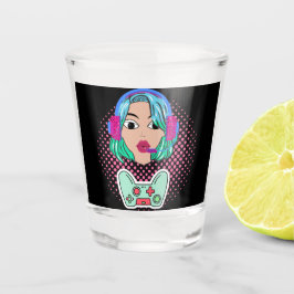 Vaso De Chupito chica y videojuegos