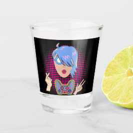 Vaso De Chupito chica y videojuegos