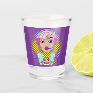 Vaso De Chupito chica y videojuegos