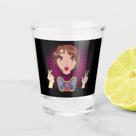 Vaso De Chupito chica y videojuegos