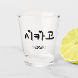 Vaso De Chupito Chicago en 시 coreano 카 고 SOJU