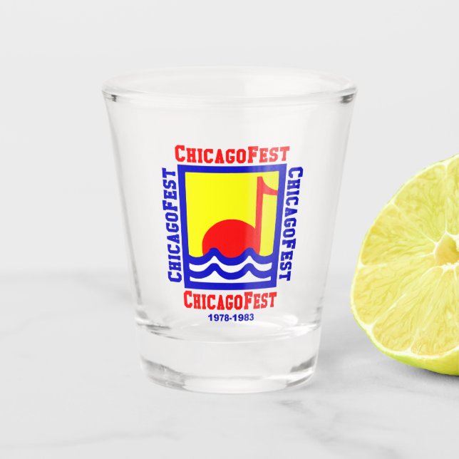 Vaso De Chupito Chicago Fest, Chicago IL (1978-1983) (Anverso)