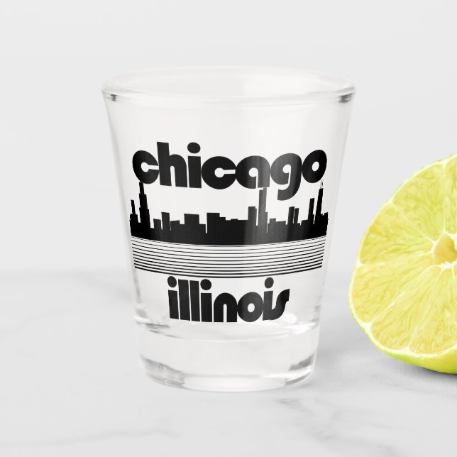 Vaso De Chupito Chicago, Illinois (Anverso)