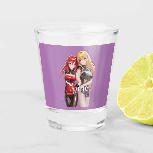 Vaso De Chupito Chicas Cuadros Anime Thunder_Cove (Anverso)