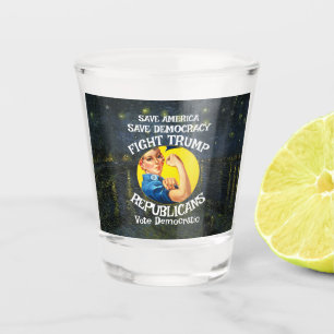 Vaso De Chupito Chicas del Día del Cumpleaños del Partido Republic
