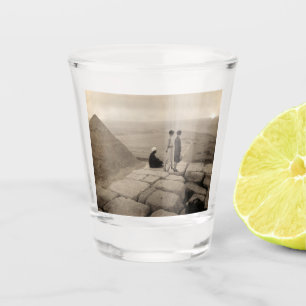Vaso De Chupito Chicas en la cima de la pirámide de Keops en Egipt