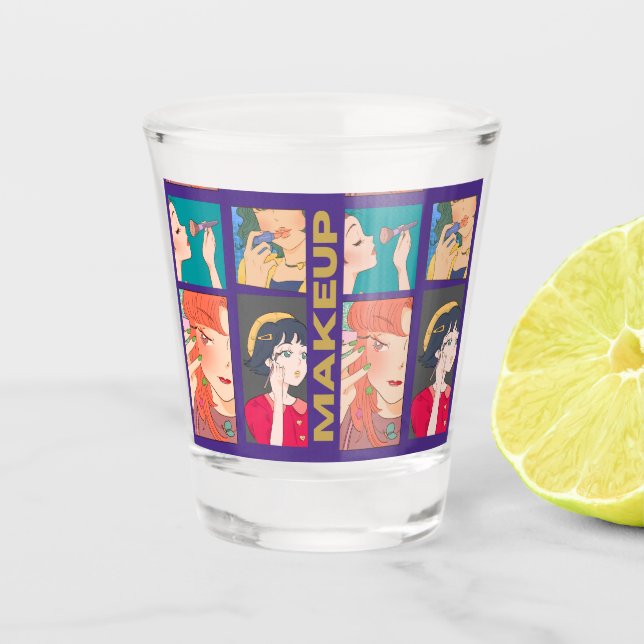 VASO DE CHUPITO CHICAS MAKEUP (Anverso)