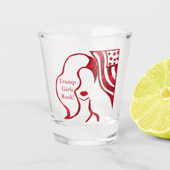 VASO DE CHUPITO ¡CHICAS TRUMP ROCK! (Anverso)