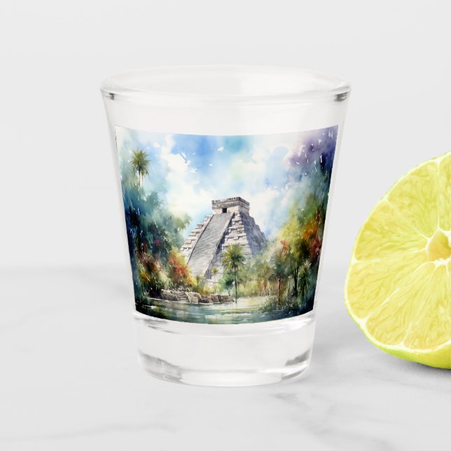Vaso De Chupito Chichen Itza (Anverso)