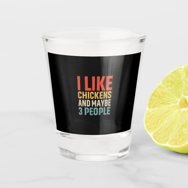 Vaso De Chupito Chicken Lover | Me Gustan Los Pollos (Anverso)