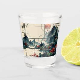 Vaso De Chupito Chinese Watercolor