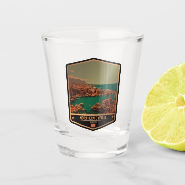 Vaso De Chupito Chipre septentrional (Anverso)