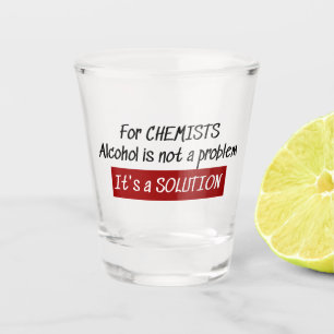 Vaso De Chupito Chiste Químico de Solución Alcohólica para Quí