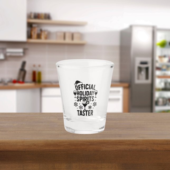 Vaso De Chupito Christmas quote funny party spirits taster black (Subido por el creador)