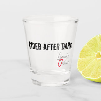 Vaso De Chupito Cider después de vidrio caliente oscuro