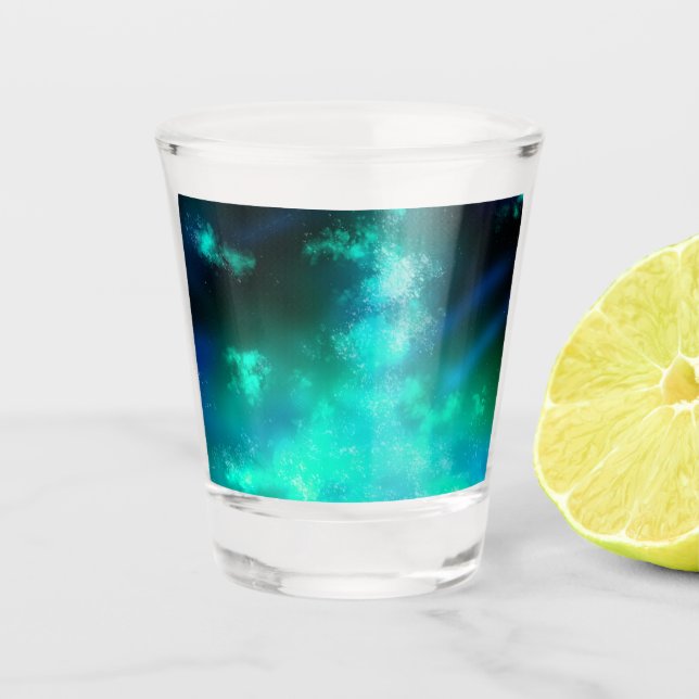 Vaso De Chupito Cielo nocturno Esmeralda  (Anverso)