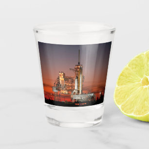 Vaso De Chupito Cielo rojo para el lanzamiento del transbordador e