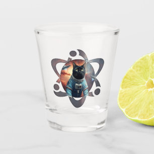 Vaso De Chupito Ciencia del gato espacial