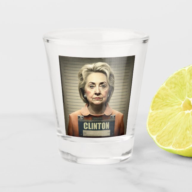 Vaso De Chupito ¡Cierra La Cierra! - Hillary Clinton (Anverso)
