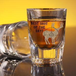 Vaso De Chupito Ciervos que cazan el mejor tiro del día