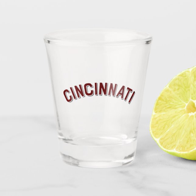 Vaso De Chupito Cincinnati, Arco Vintage de Ohio (Anverso)