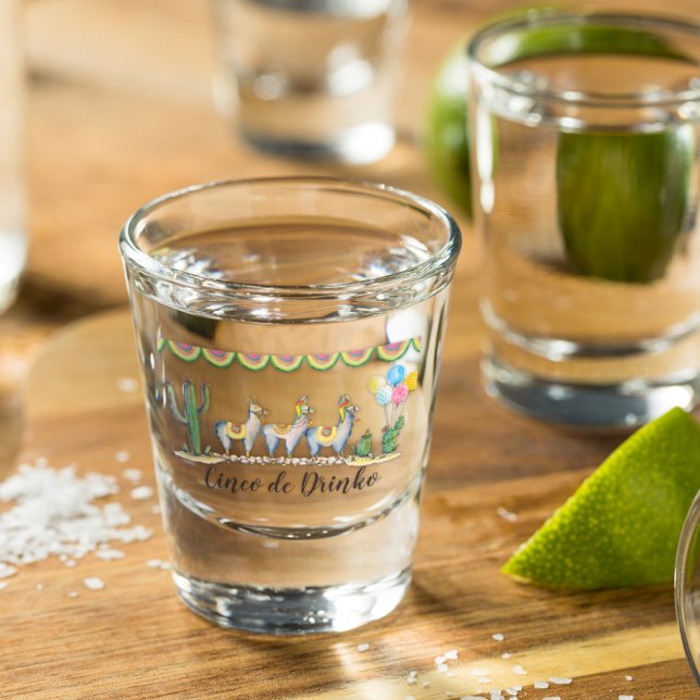 Vaso De Chupito "Cinco de Drinko" | Fiesta Llama (Subido por el creador)