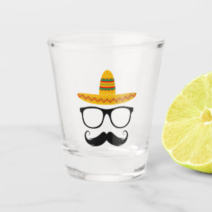 Vaso De Chupito Cinco De Mayo Fiesta Funny Sombrero Mustache