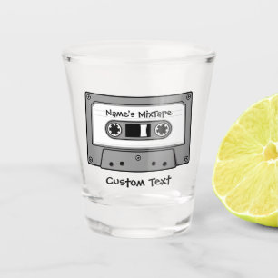 Vaso De Chupito Cinta cassette de audio gris