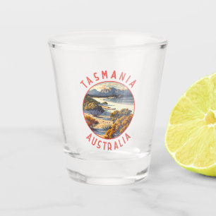 Vaso De Chupito Círculo de alteración retro de Tasmania Australia