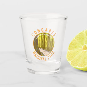 Vaso De Chupito Círculo de angustia retro del Parque Nacional del 
