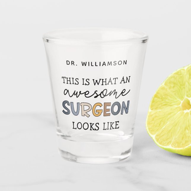 Vaso De Chupito Cirujano Personalizado Divertido Regalos Geniales  (Anverso)