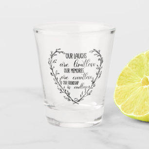 Vaso De Chupito Cita de amistad sin fin