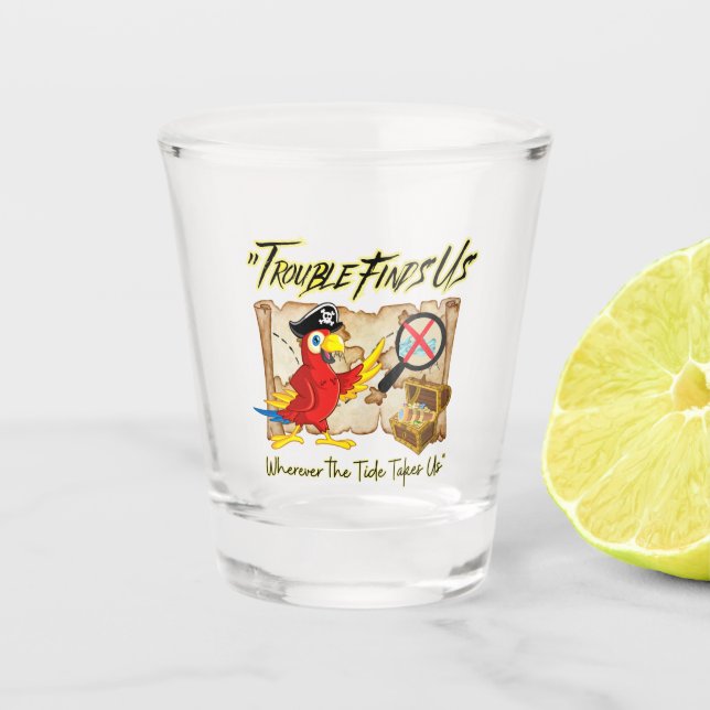 Vaso De Chupito cita de loro pirata (Anverso)