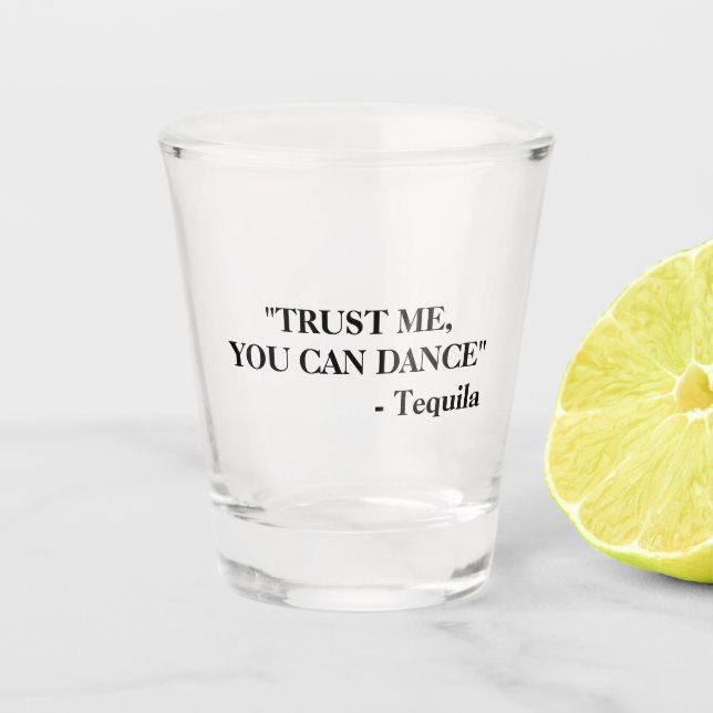 Vaso De Chupito Cita divertida de borracho | Tequila (Anverso)