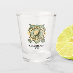 Vaso De Chupito Cita divertida de golf humorística Personalizado V