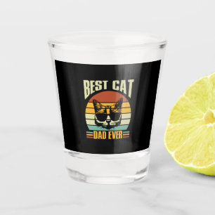 Vaso De Chupito Citas de abuelo   Mejor Papá Gato