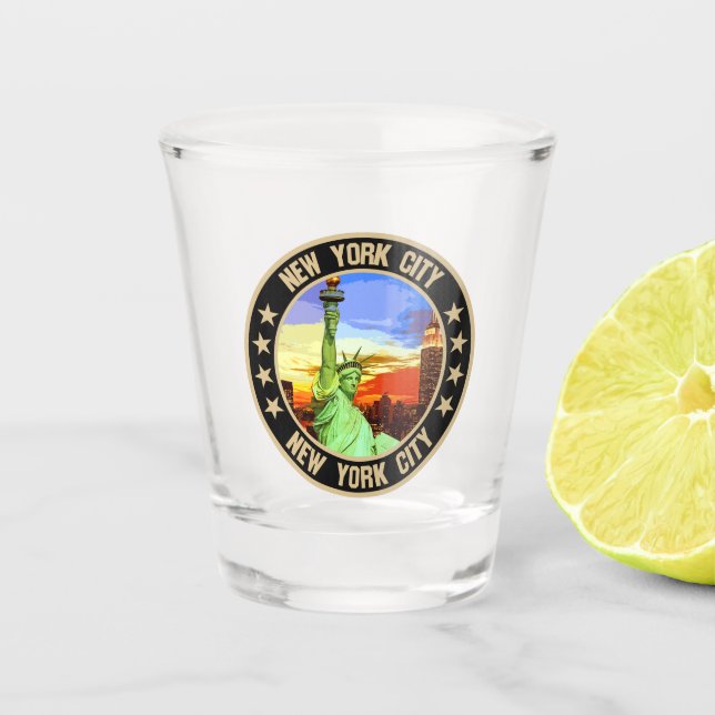 Vaso De Chupito Ciudad de Nueva York (Anverso)
