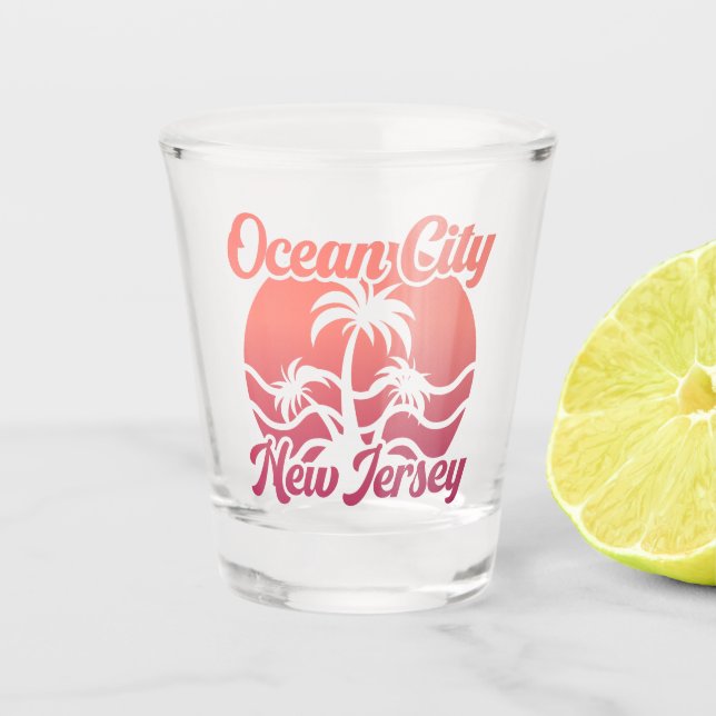 Vaso De Chupito Ciudad del Océano, Nueva Jersey (Anverso)