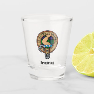Vaso De Chupito Clan Armstrong Escudo sobre Tartán