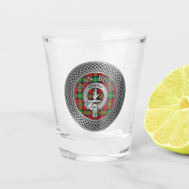 Vaso De Chupito Clan Boyd Escudo y Tartan Knot