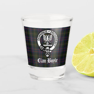 Vaso De Chupito Clan Boyle Escudo Badge & Tartan