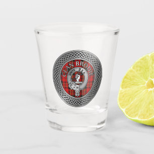 Vaso De Chupito Clan Brodie Escudo y Tartan Knot