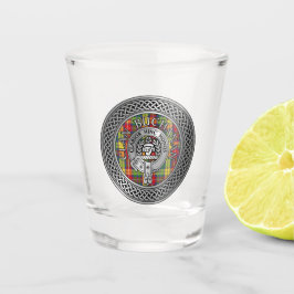 Vaso De Chupito Clan Buchanan Escudo y Tartan Shot Glass