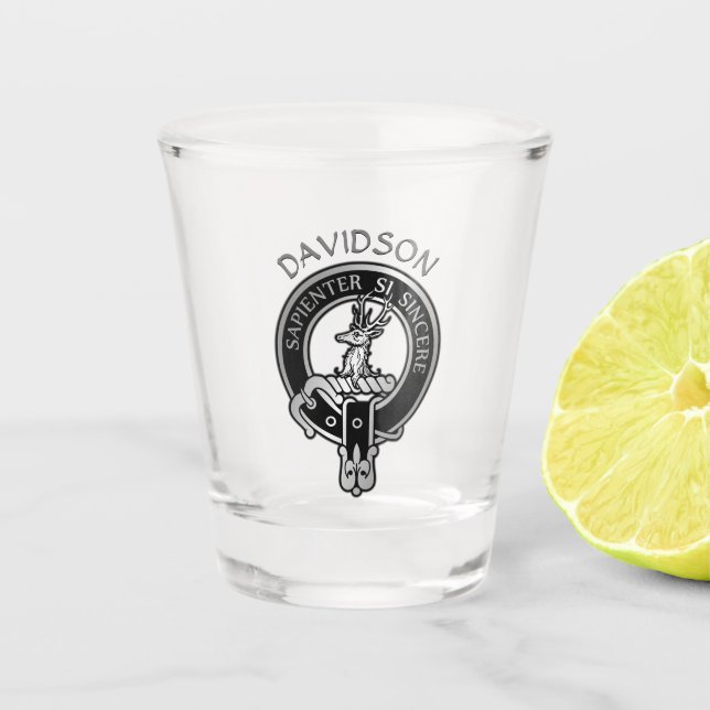Vaso De Chupito Clan Davidson Escudo Shot Glass (Anverso)