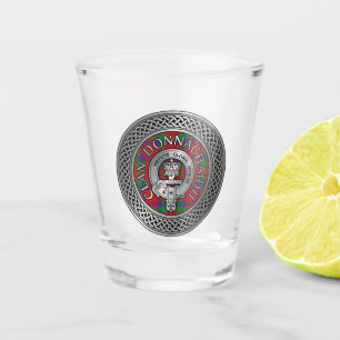 Vaso De Chupito Clan Donnachaidh Robertson Escudo y Tartan Knot