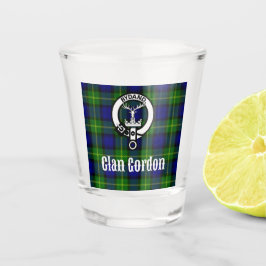 Vaso De Chupito Clan Gordon Escudo Badge & Tartan