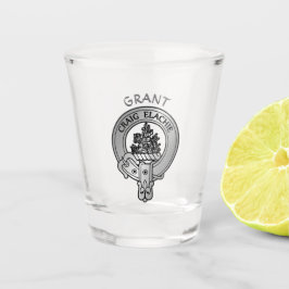 Vaso De Chupito Clan Grant Escudo y Tartán