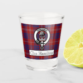 Vaso De Chupito Clan Hamilton Escudo y Tartán