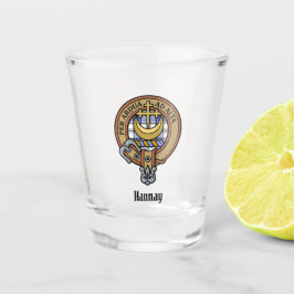 Vaso De Chupito Clan Hannay Escudo sobre Tartán