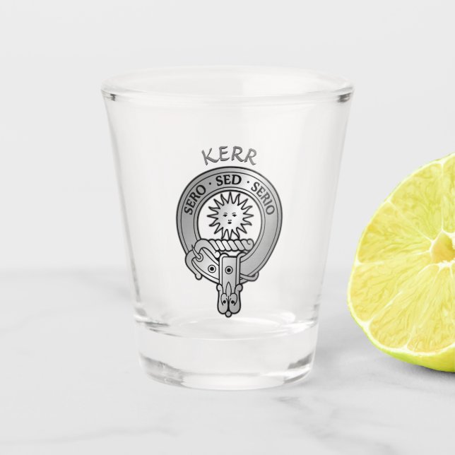 Vaso De Chupito Clan Kerr Escudo (Anverso)